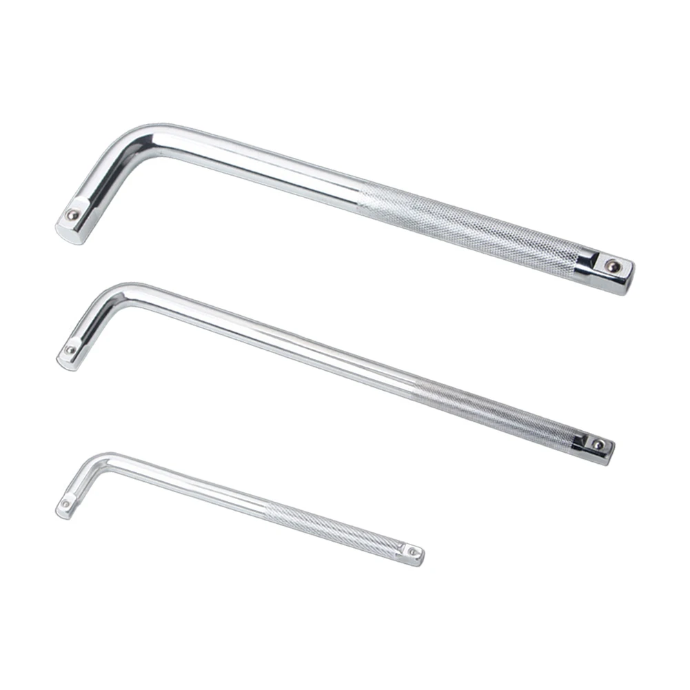 L-Shaped Double End Bent Bar Socket Wrench With Mirror Treatment And Anti-Slip Knurl For 1/4 3/8 1/2 Inch Drive