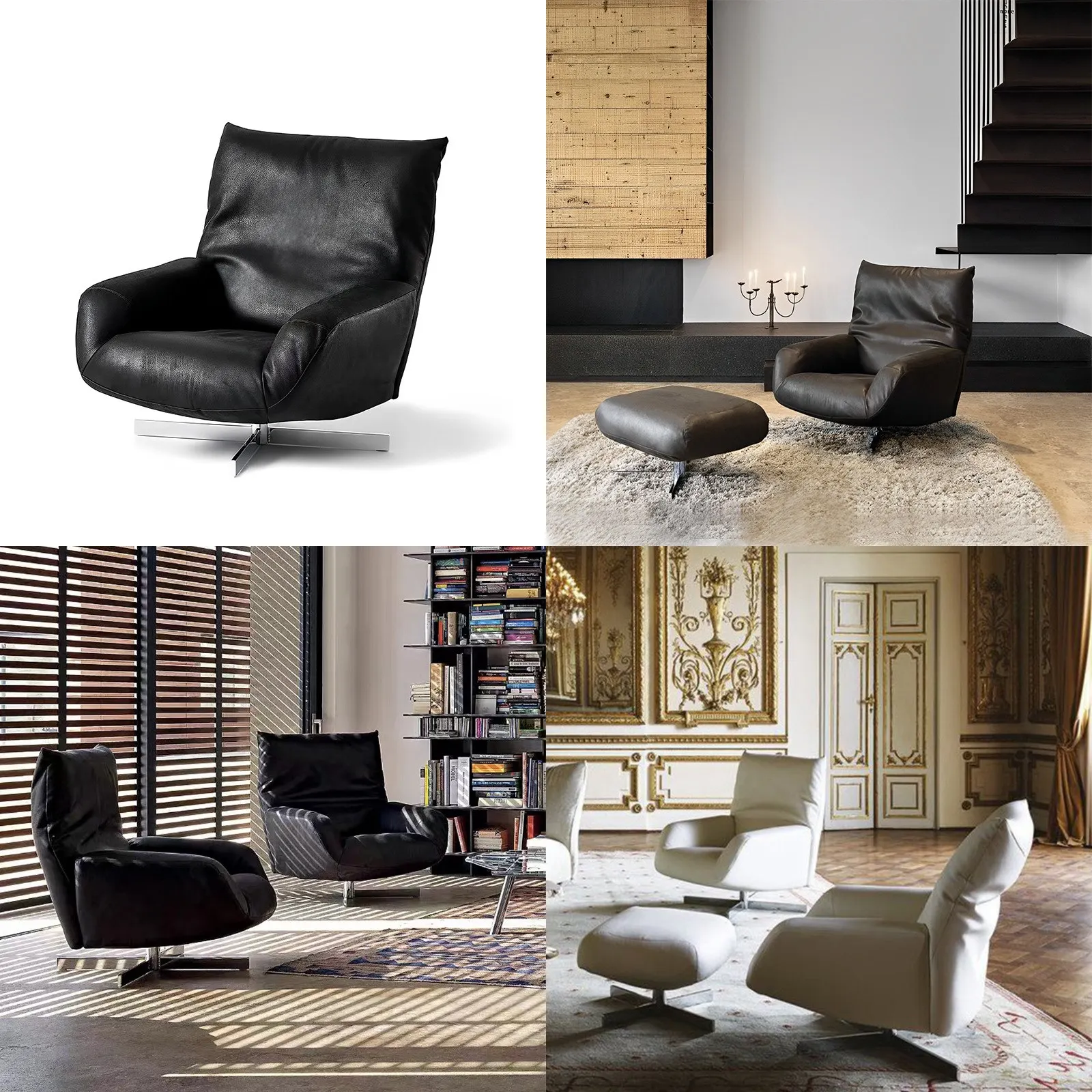Italian Luxury Designer Single Armchair Modern Minimalist Lounge Chair for Living Room Bedroom Study Relax Sofa Chair
