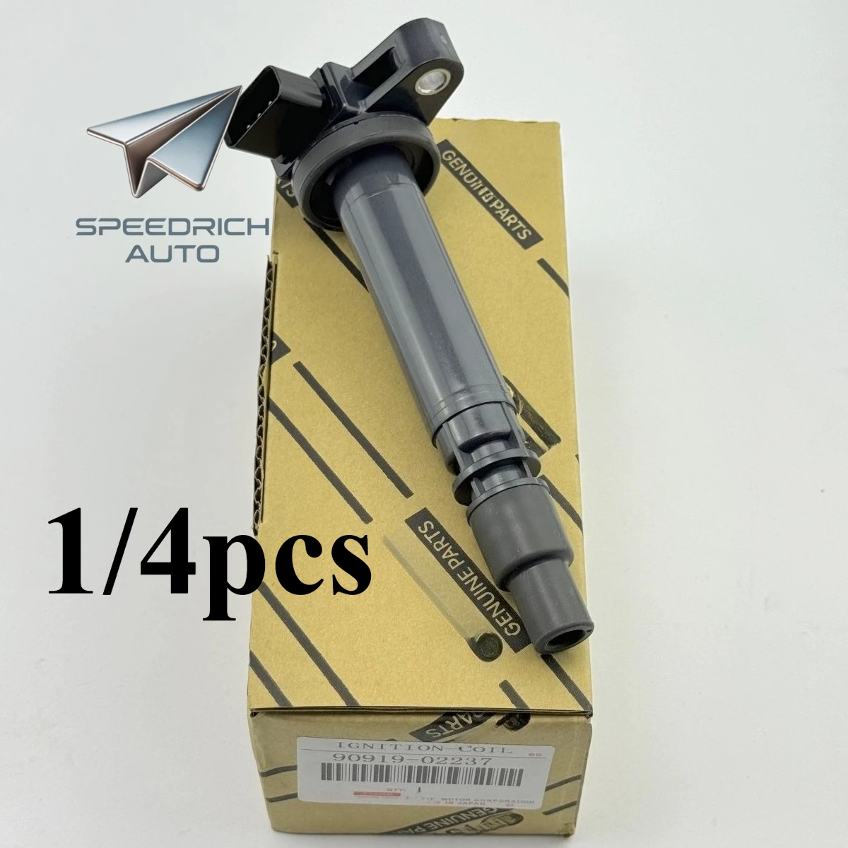 

1/4 шт. 9091902237 90919-02237 Катушка зажигания No 1 для Toyota Hiace/Hiace S.B.V Land Cruiser Prado Hilux Surf Quick Deli