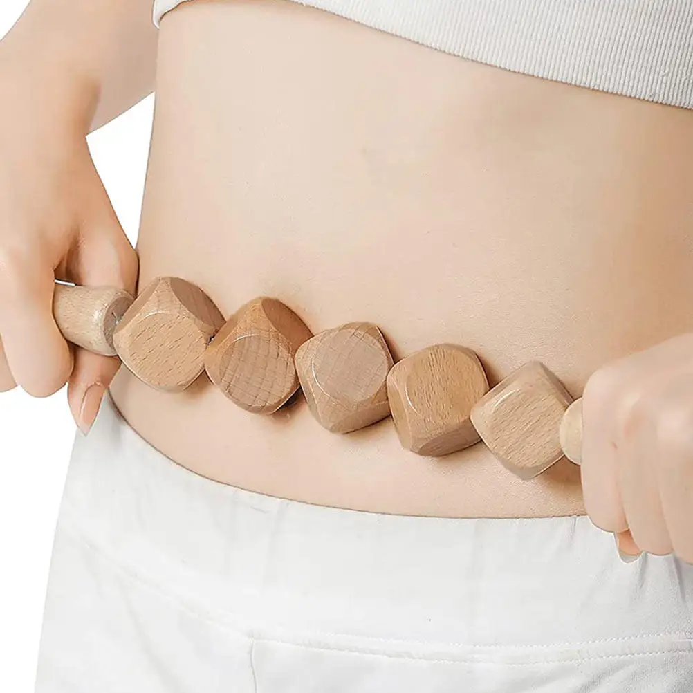 1Pcs Natural Wood Massage Rod for Deep Tissue Relief Acupressure Stick Body Massager Back Muscle Relaxation Therapy Tool