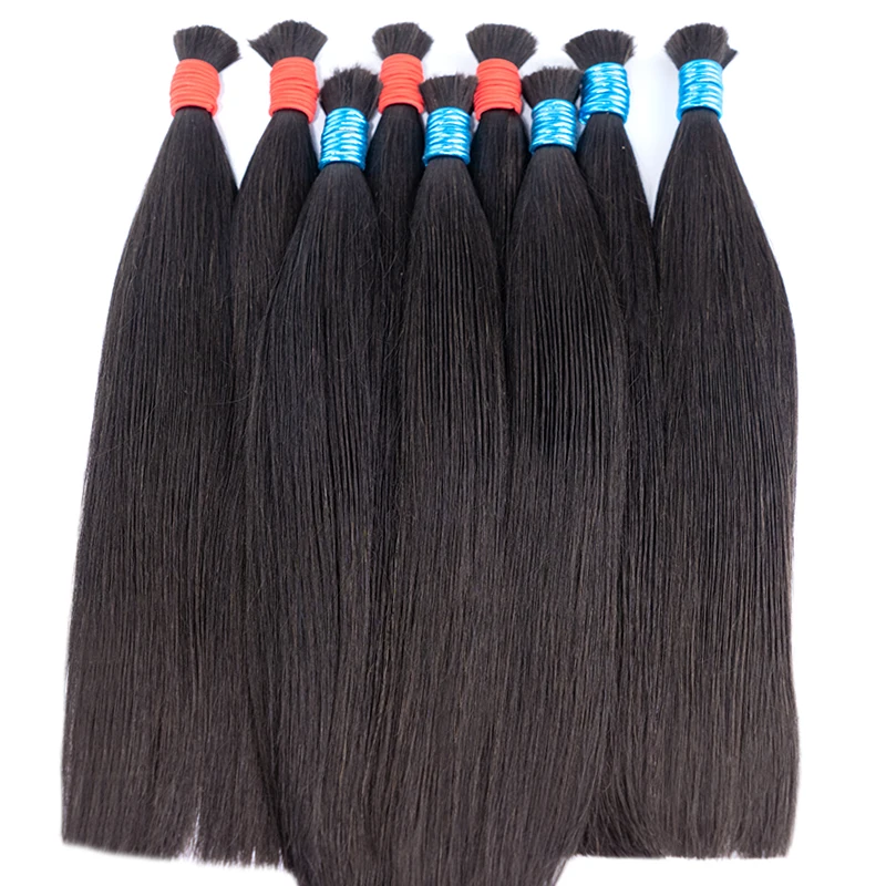 Human Braiding Straight Hair No Weft 100% Indian Remy Natual Hair Braid Unproccessed Virgin Extensions Classe 10A With Full Ends