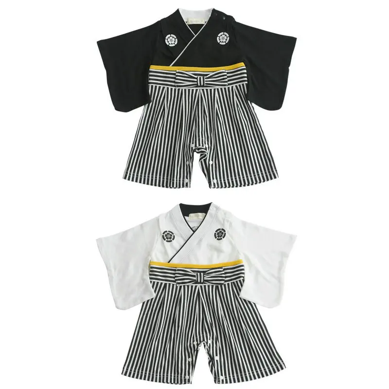 Japanese Kimono Baby Boy Cotton Kids Rompers Newborn Infant Clothing Set Children Overalls Random Style Jumpsuit Costumes ZL606