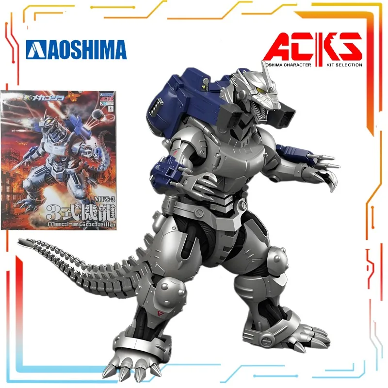 AOSHIMA Plástico Montado Móvel Requintado Mecha Godzilla Vs. Godzilla mecânica (2002) Anime Toys Modelo Festival Presente para meninos