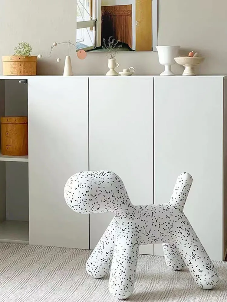 Home Furniture Creative Puppy Chairs Children's Cartoon Toy Stool Nordic Kids Animal Stools PE Plastic Anti Slip Toddler Chairs