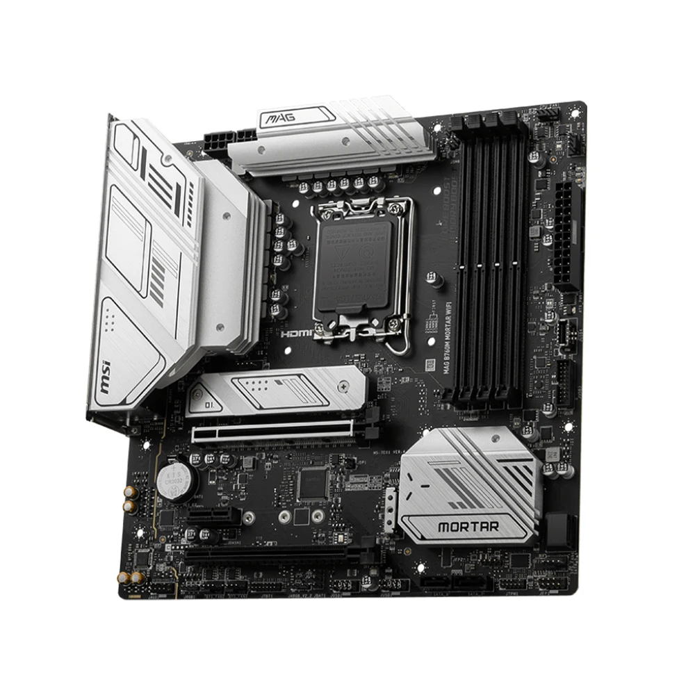 Imagem -02 - Msi-mag B760m Placa-mãe Mortar Wifi Placa-mãe Lga1700 Suporta Processador Intel 12th e 13th 4x Ddr5 256gb Pcie 5.0