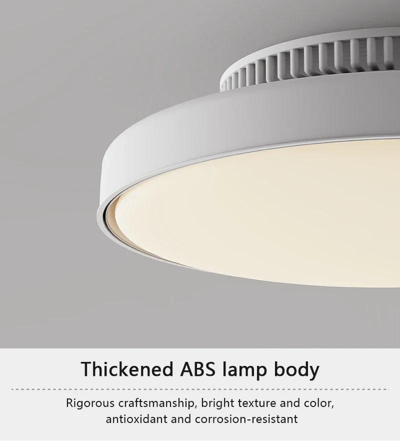 LED Ceiling Fan Lamp with Modern Bladeless Design Quiet Strong Wind Remote Control Adjustable Brightness Household Fan Light