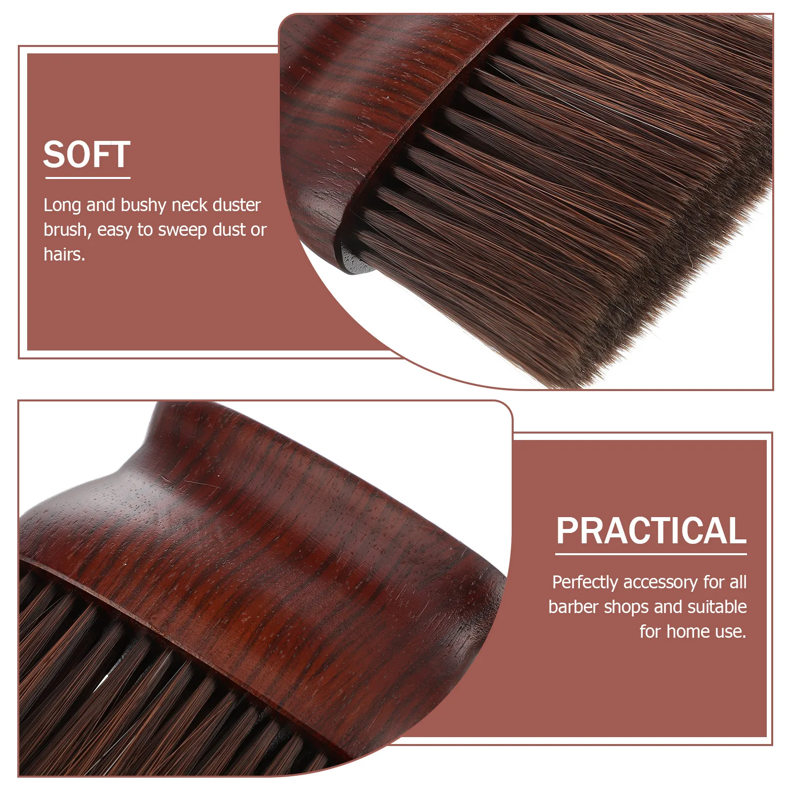 Long Bushy Neck Duster Brush Made of Premium Material Hair Dust Barber Neck Shaving Hair Cutting Supply view 5