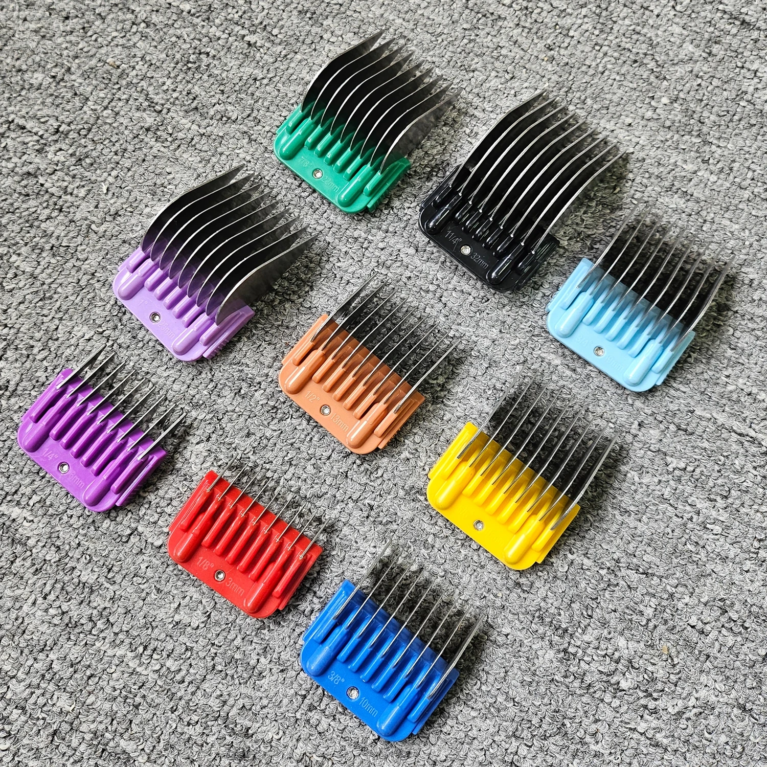 Animal Stainless Steel Guide Comb Kit Fit For Andis, Oster A5, Wahl KM Pet Clipper Detachable Blade (Only fit 15# 10# 30# blade)