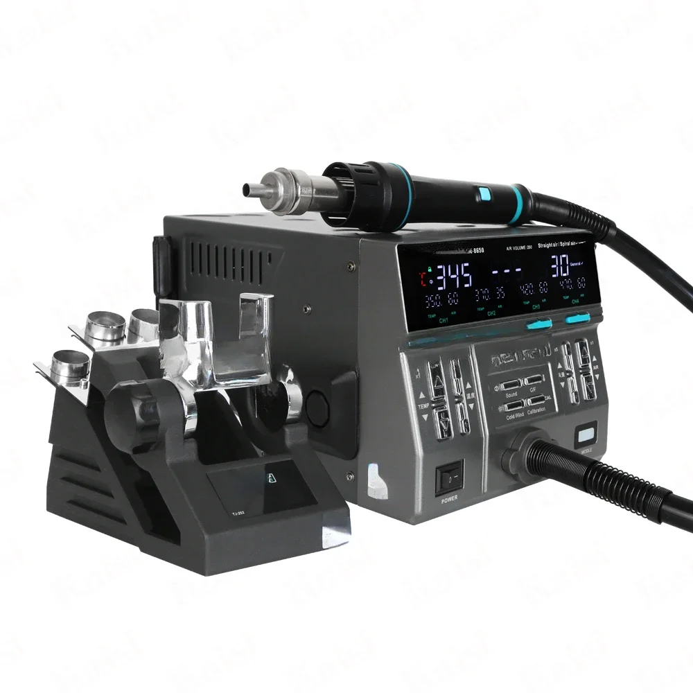 Профессиональная цифровая паяльная станция горячего воздуха BGA 8650, тепловая пушка для ремонта телефона Профессиональная цифровая паяльная станция горячего воздуха BGA 8650, тепловая пушка для ремонта телефона