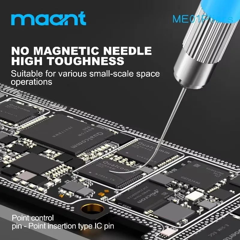 MAANT ME01 Non-Magnetic IC Pry Needle No Welding Safe Explosion-Proof Phone PCB Motherboard Chip Disassembly Repair Tool Set