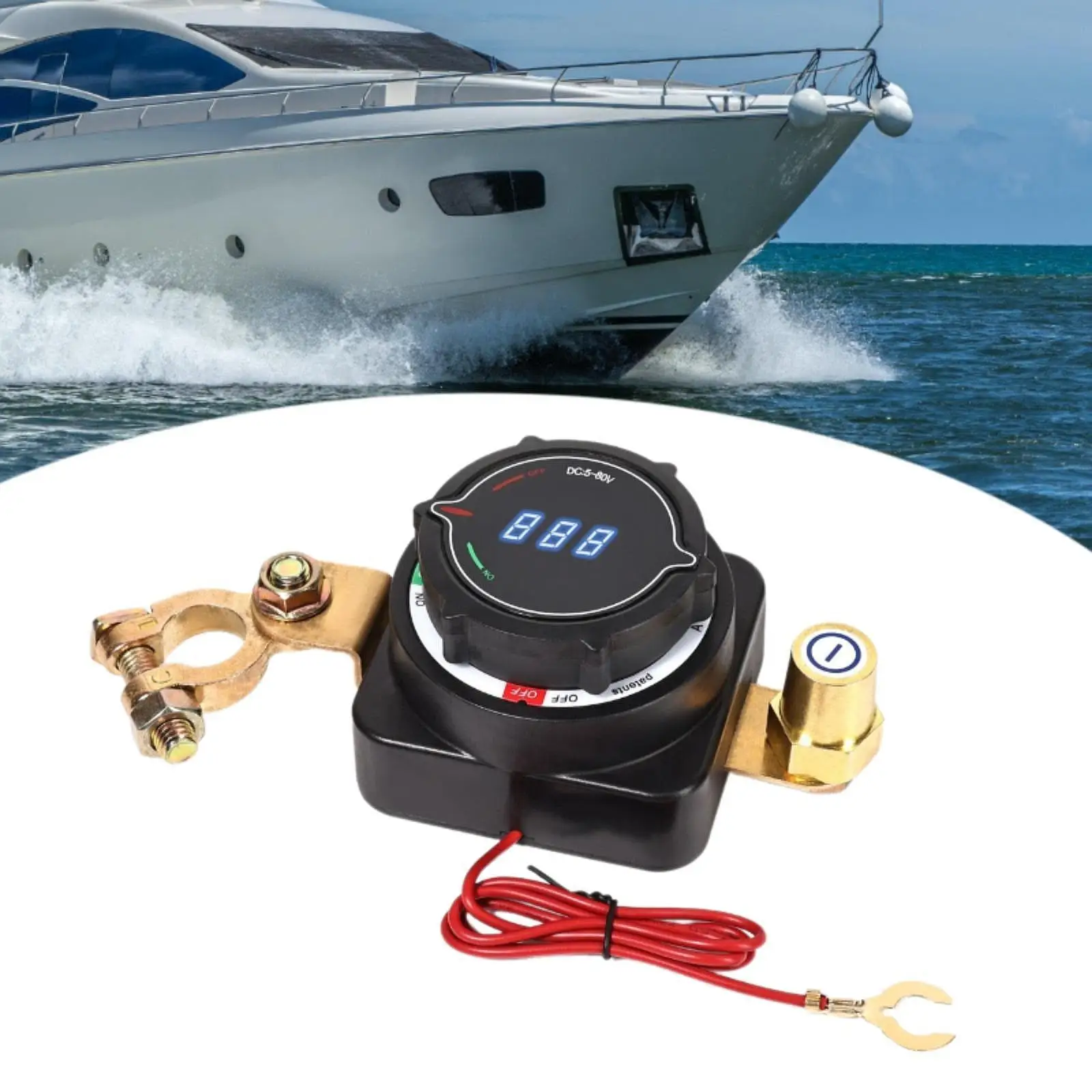 

Top Post on Off Battery Disconnect Switch Simple Assembly for Truck Car Trailer DC 5-80V Multipurpose