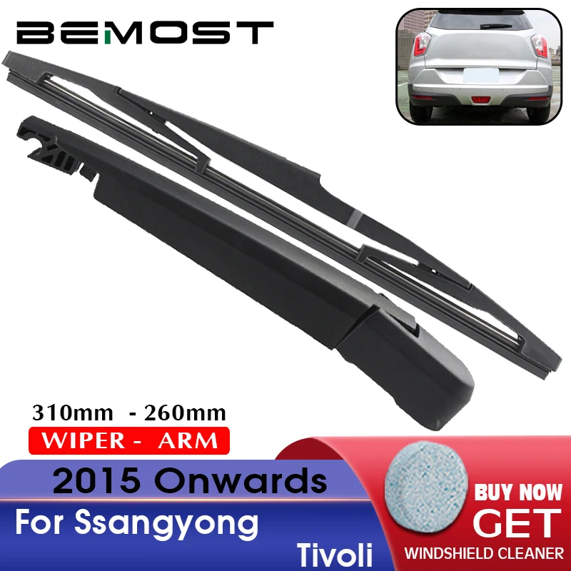 BEMOST Auto Car Rear Windscreen Wiper Arm Blade Natural Rubber For Ssangyong Tivoli 310mm 2015 Onwards Hatchback Accessories