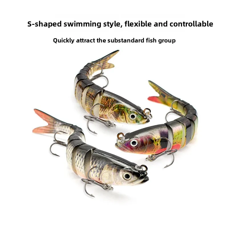 

LIANMAN 14cm/27g 3D Simulation Fishing Bait Sturdy and Sharp Fishing Equipment for Lure Sea Fishing Multi Section False Bait