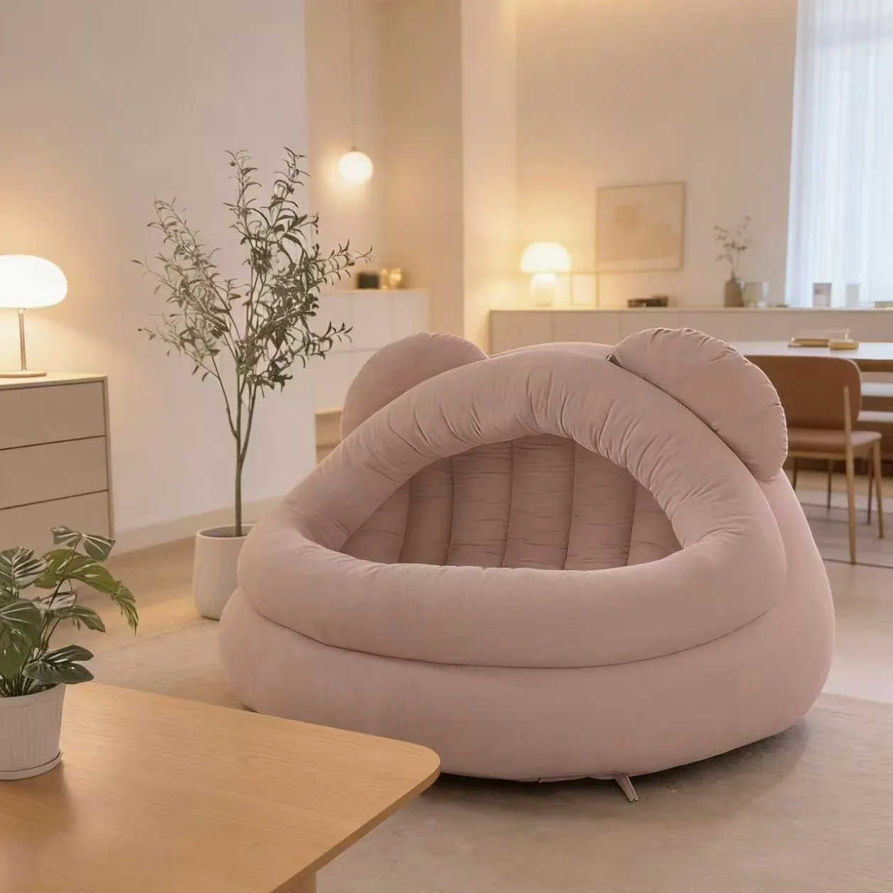 

#Huge Dog & Cat House One Seat Sofa For Living Room Bedroom Compressed Design Polyester Material