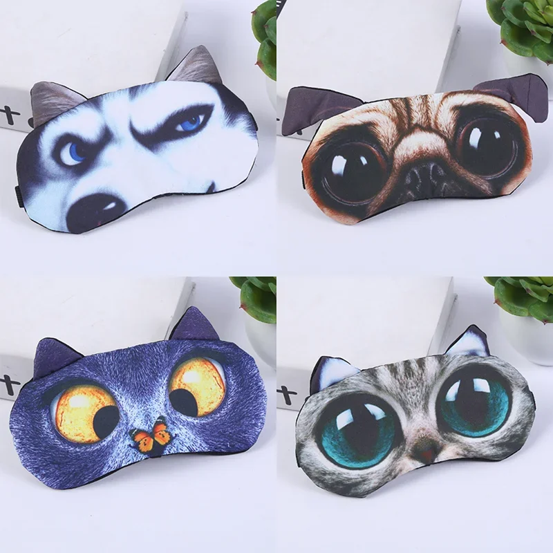 Cartoon Eye Cover 3D Anime Sleeping Eye Mask Cute Kids Sleep Mask Eye Blindfolds Travel Eyes Band Shade Rest Eyepatch 1pcs