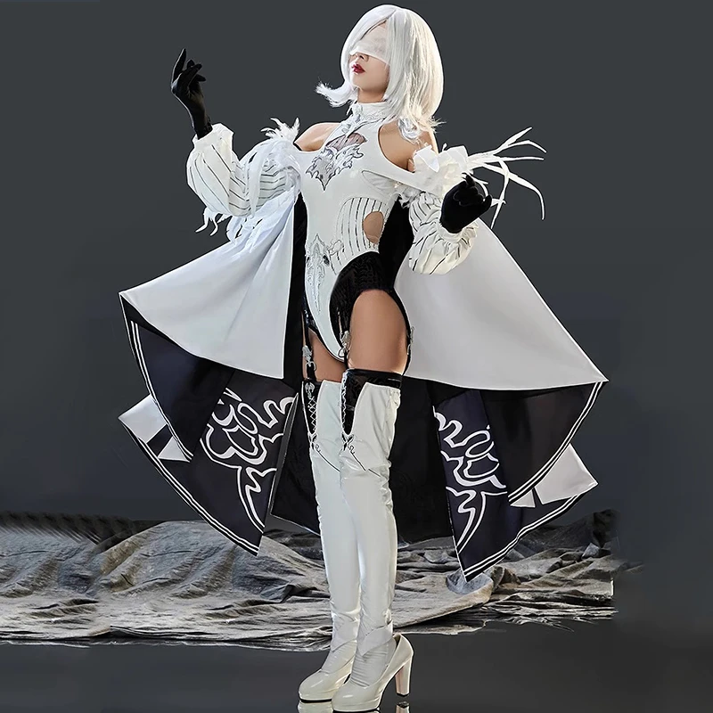 Anime NieR:Automata YoRHa No. 2 Type B 10H Cosplay Costume Women Full Set Activity Party Role Halloween Party Play Clothes Dress