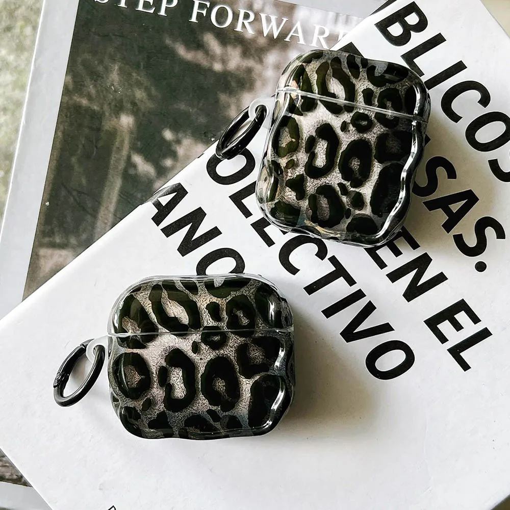 Leopard Print Earphone Case For Airpods Pro 2 Silicone Protective Cover For Apple Airpods 4 1 2 3 3rd Generation Zebra Shell