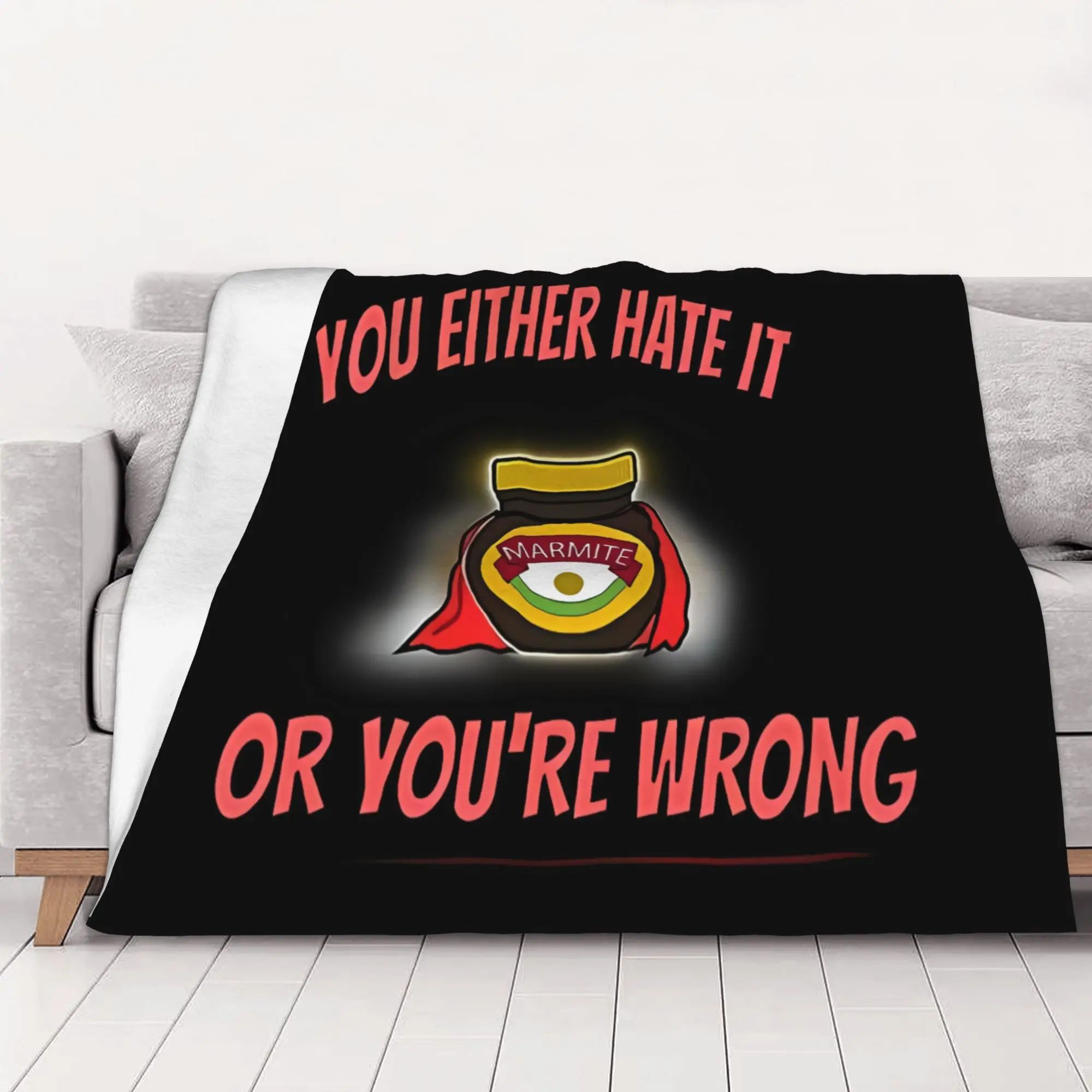 1PC home Cute Room Decor Love It Blanket Throw Blanket Marmite Novelty Warm Blanket All Season