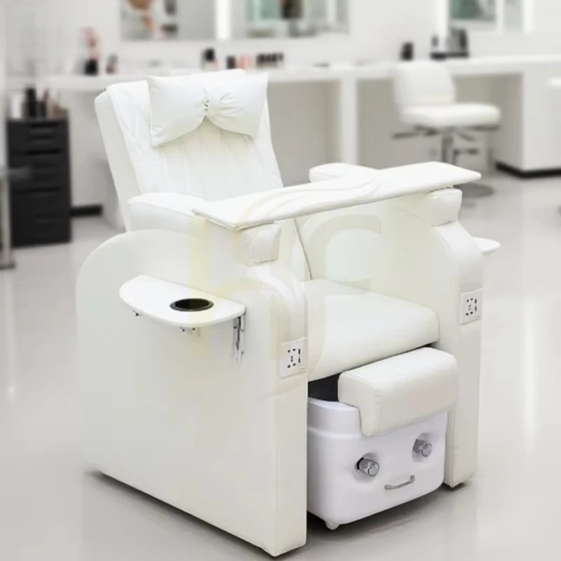 No Plumbing Pedicure Chair with Massage Electric Beauty Foot Massage Foot Bath Multifunctional Reclining Pedicure Chair