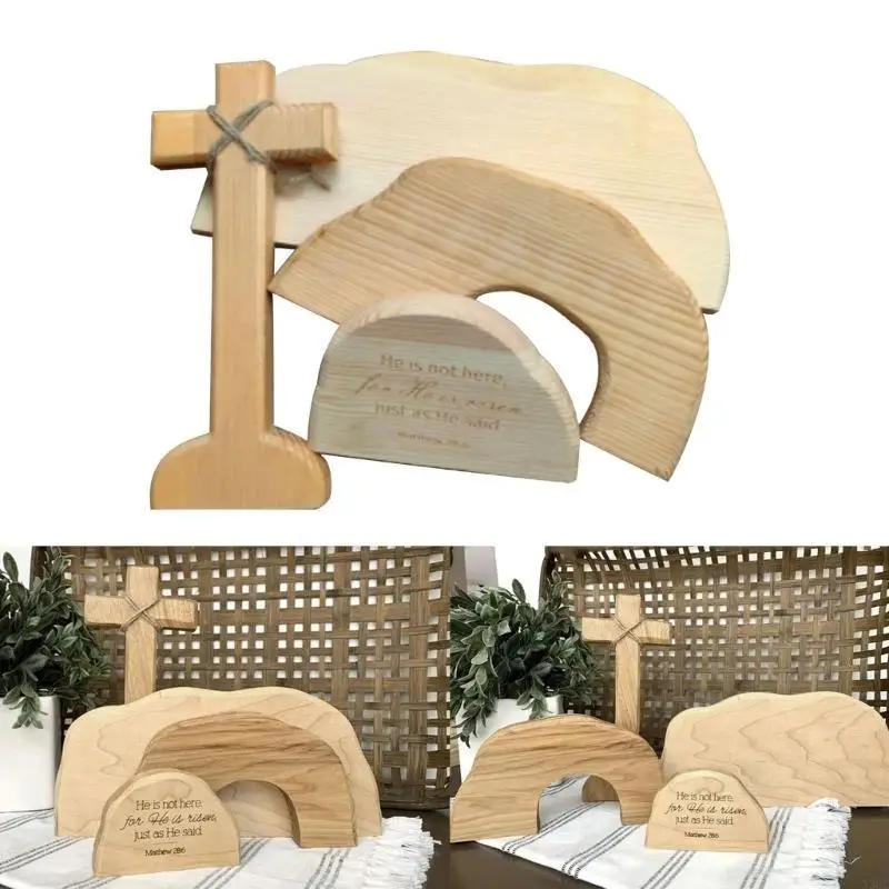 Empty Tombs Christmas Nativity Scene Figures Religious Catholic Easters Decors X3UC