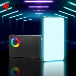 MIAOTU RGB LED Video Light Pocket Fill Light for iPhone Android Phone iPad Laptop Camera Live Streaming Vlog Photography