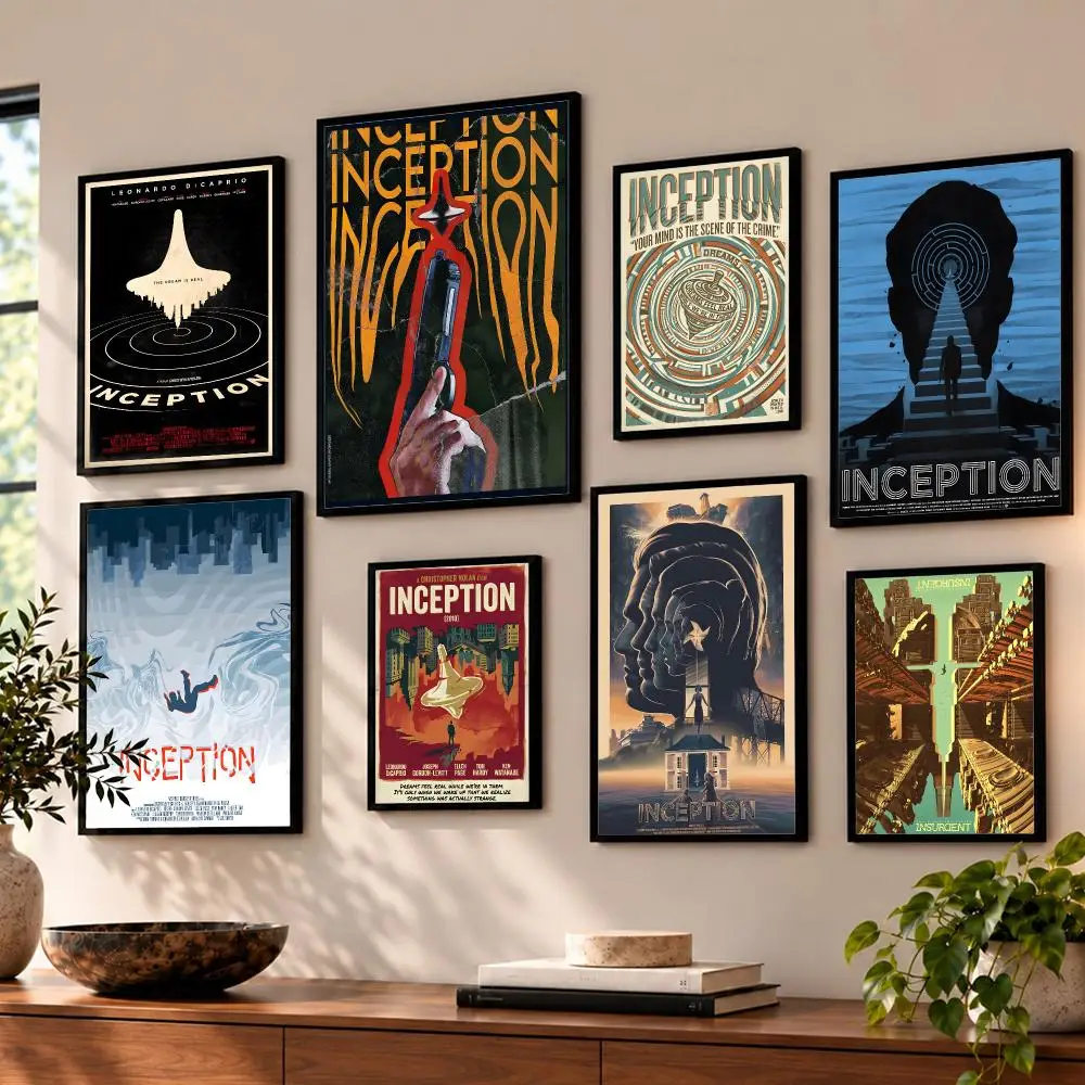 movie Inception Poster Poster HD Self Adhesive Waterproof Wall Art Print Bedroom Living Room Decor Gift