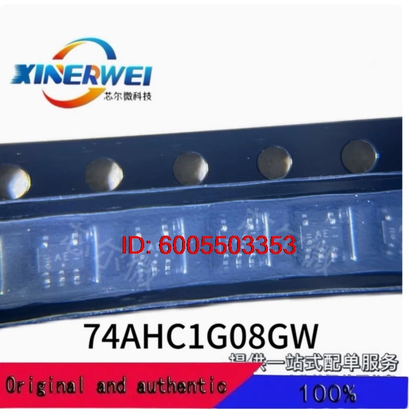 20 pcs 74AHC1G08GW    marking code AE    SOT353    74AHC1G08GV SOT-753    marking code A08    100% New&original In Stock