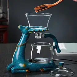 Glass Teapot Infuser Magnetic Drip Pot High Borosilicate Glass Tea Cup Bowl Bubble Tea Coffee Pot Purify Kettle