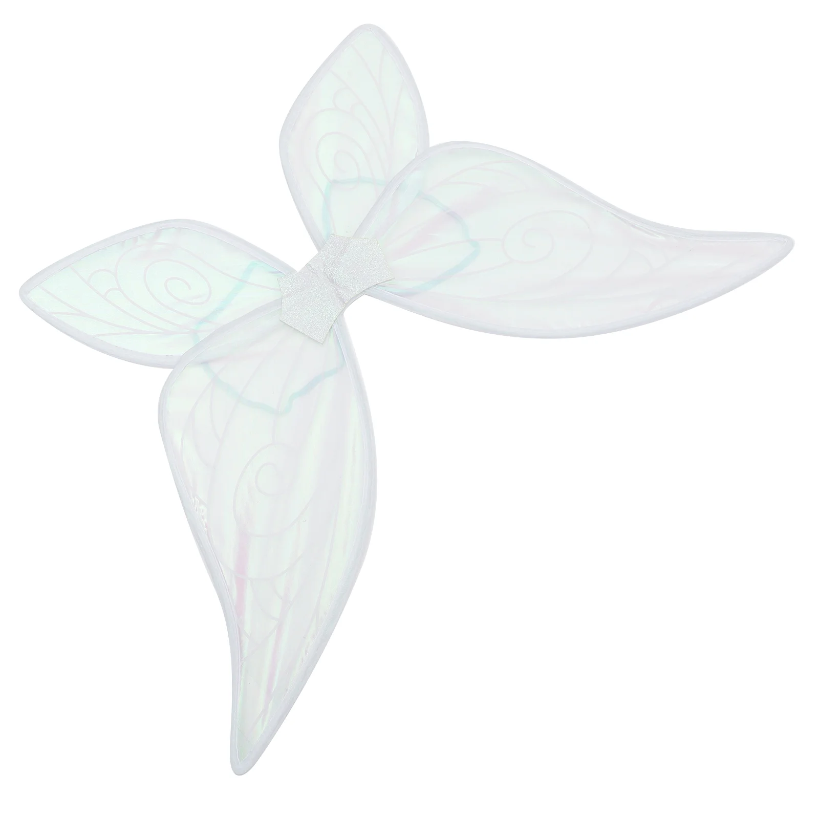 

Holiday Party Performance Props Angel Elf Foldable Wings (White) Butterfly Fairy Cosplay Girl