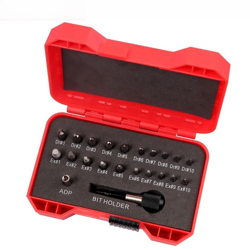 Portable Spline Bit Socket Set, Professional Spline Drive Tool Kit with Storage Box for Car Maintenance & Industrial Use