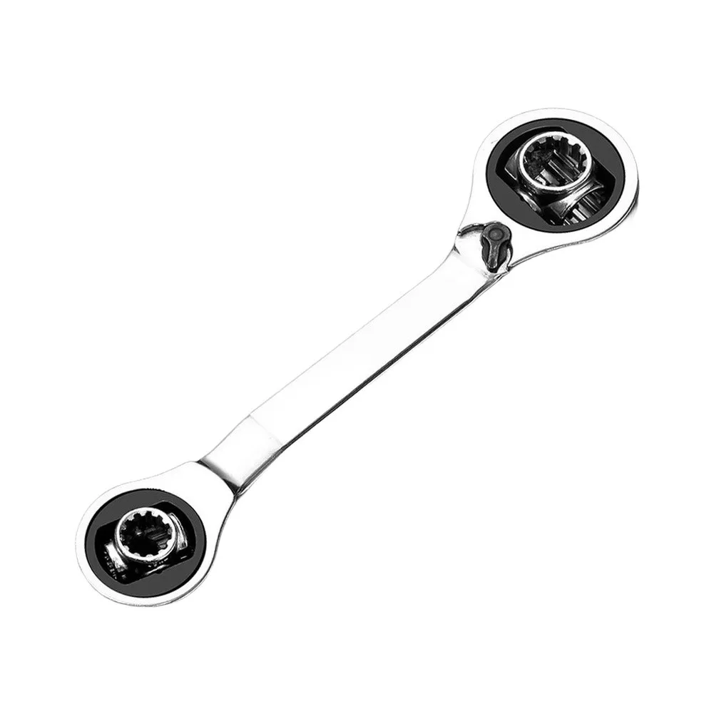 Double Ended Ratchet Wrench Reversible Ratchet Wrench Multipurpose Portable Maintenance Ratcheting Wrench For Car Repai Bike