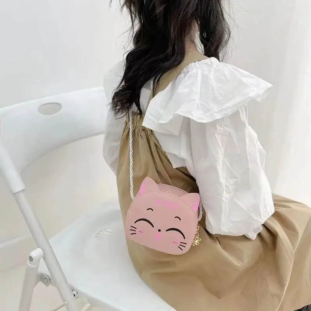 2025 Now Cartoon Kids Bag Fashion Cute Cat Crossbody Bag Coin Wallet Lovely Hand Bags for Boys and Girls Mini Shoulder Bags