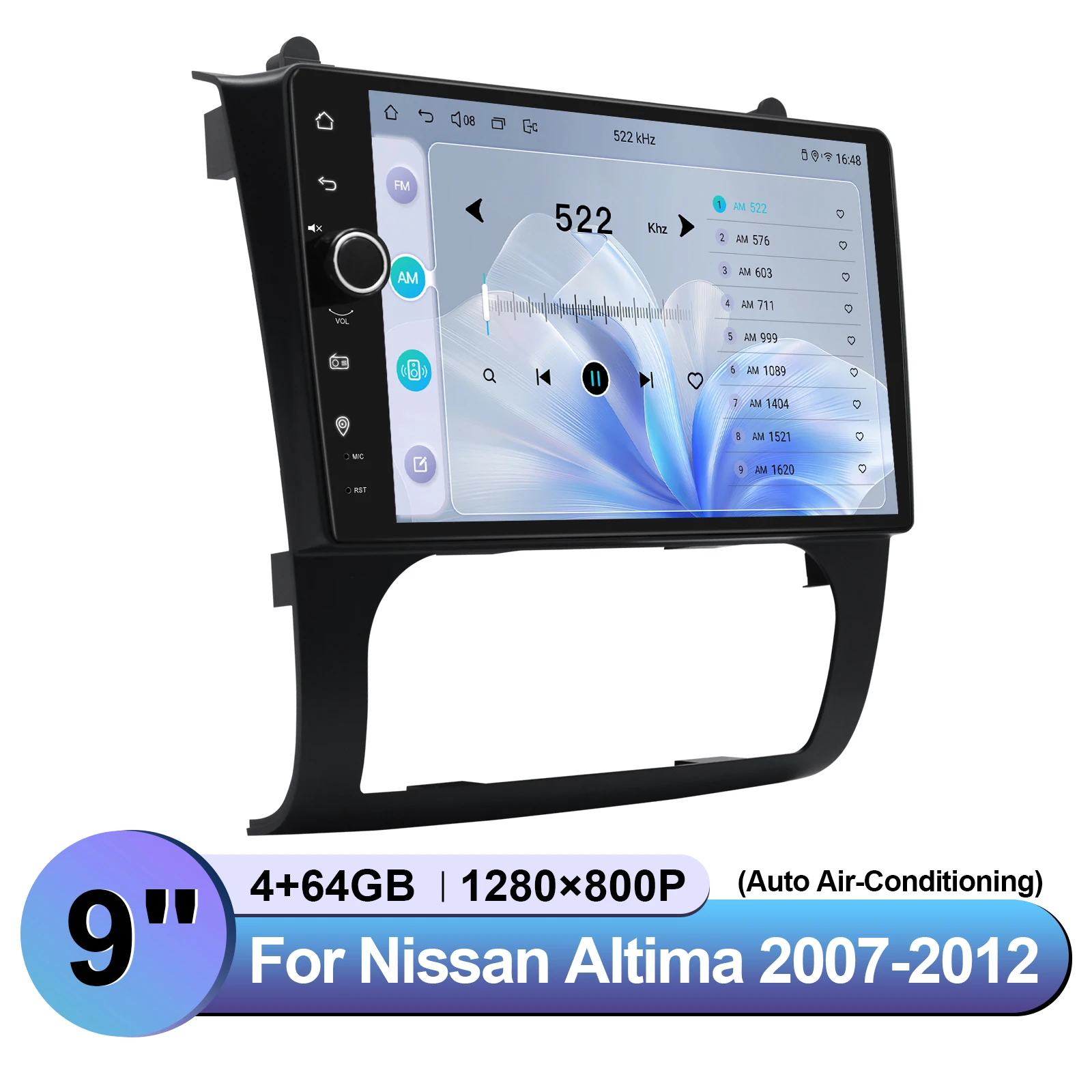 JOYING 9 Inch Car Entertainment System Multimedia Player For Nissan Altima 2007-2012 Support Carplay Android Auto Automatic AC view 5