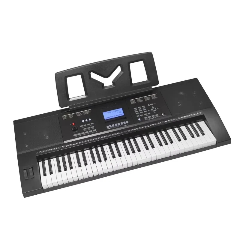 61 key portable electronic organ, LCD dual pulley USB children adult electronic keyboard