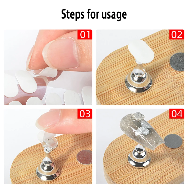 100 pz nuovo biadesivo Nail Art nastro adesivo colla adesivo impermeabile falso Nail Art adesivo colla nastro adesivo colla