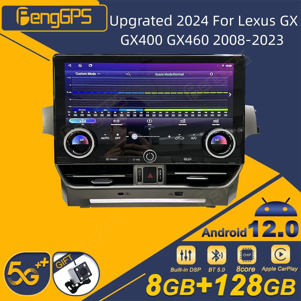 

Upgrated 2024 For Lexus GX GX400 GX460 2008-2023 Android Car Radio 2Din Stereo Receiver Autoradio Multimedia Player GPS Navi