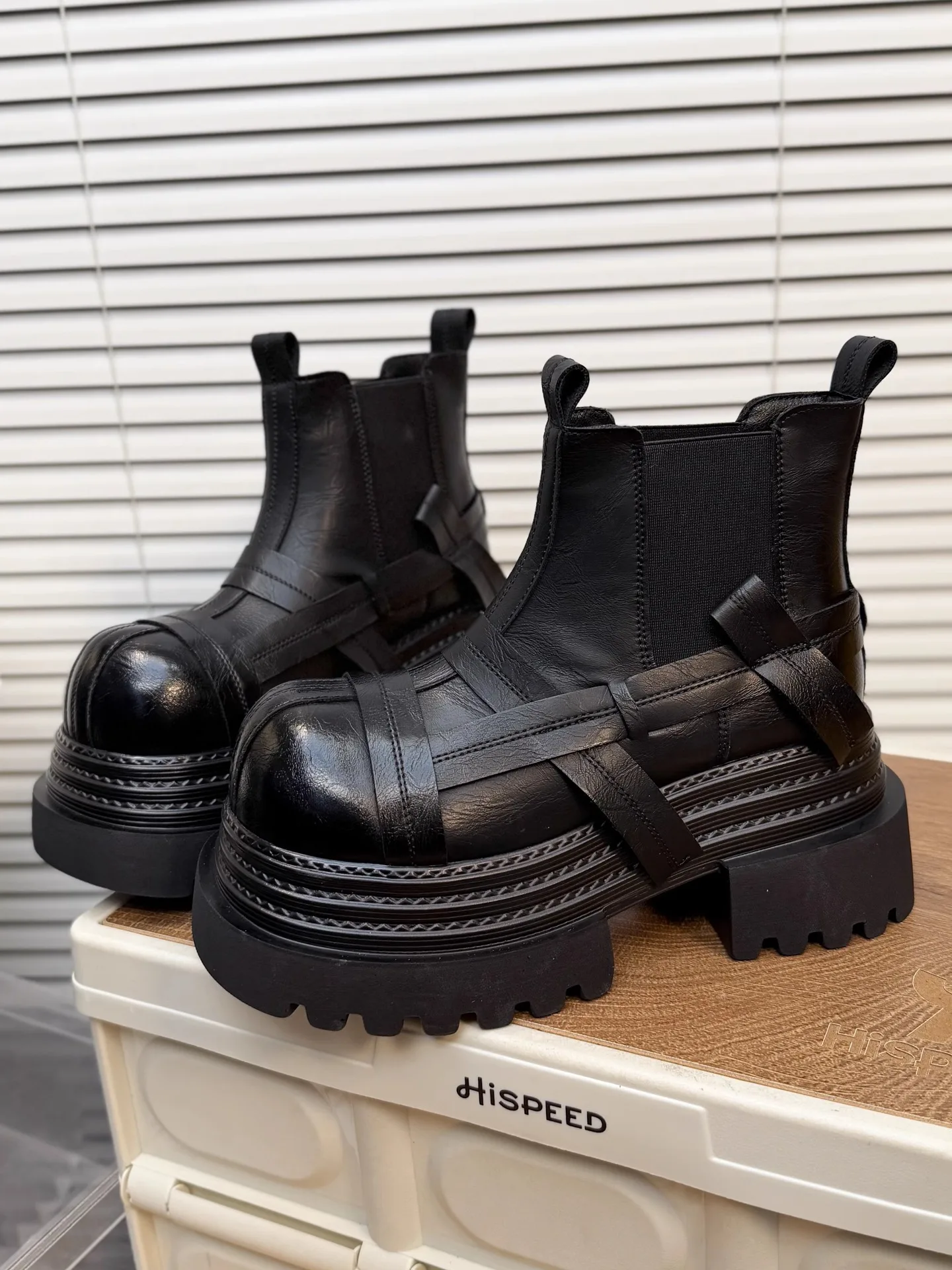 bottes-coreennes-sle-pour-femmes-thi-bot-doublees-de-fourrure-ceinture-bleue-en-cuir-veritable-bottes-d'hiver-chaudes-a-talons-hauts