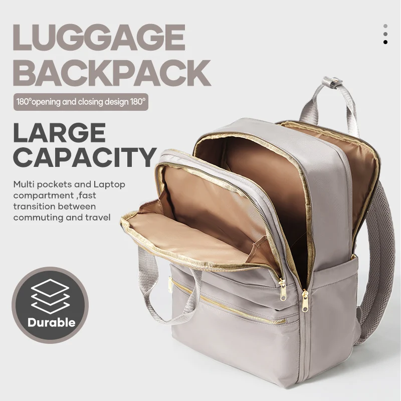 Backpack for Women Luxury Brand Large Capacity College Laptop Backpacks, Work Elegant Handbags, Men Flight Cabin Travel Backpack