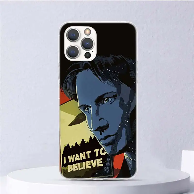 The X Files I Want to Believe Soft Case For iPhone 16 15 Plus 11 12 13 Mini 14 Pro Max Apple Phone Cover X XS XR SE 7 8 SE Coque