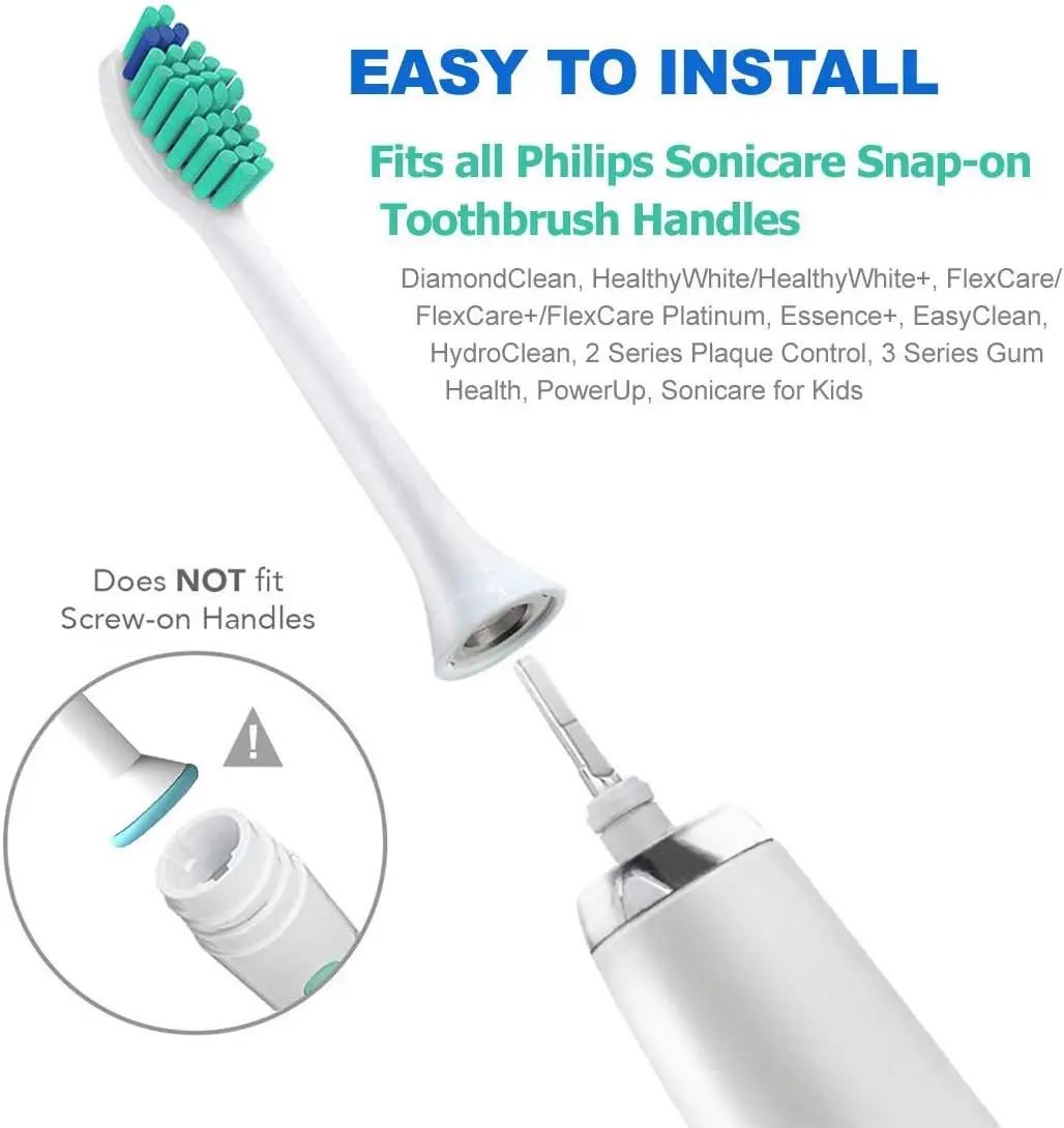 交換用歯ブラシヘッド PH ソフト交換用電動ブラシヘッド 4100 6500 6100 7500 5300 1100 と互換性あり