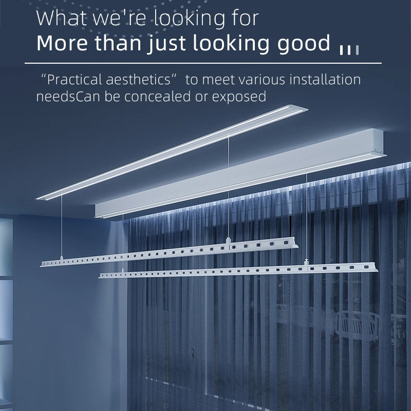 OEM Foshan Factory Smart Home Ceiling Electric Clothes Drying Rack LED Lighting Automatic Clothes Dryer 1.8M Home Use
