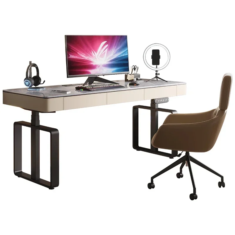 ~L Electric Lifting Desk Study Desk Desktop Computer Desk Game Tables Desks Computer DeskIntelligent lifting