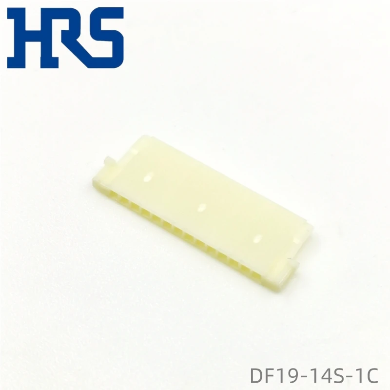DF19-14S-1C HRS الملعب 1 مم 14P صف واحد من موصلات الأسلاك إلى الأسلاك البيج