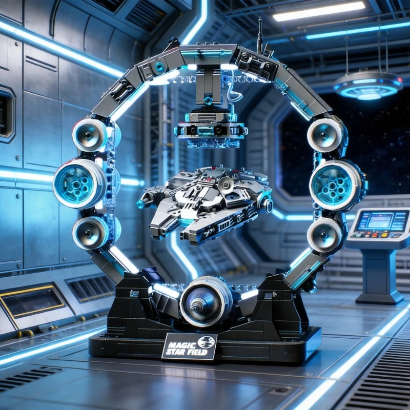 New Star Plan Building Blocks Model Falcon Spaceship DIY Building Toys Sets Cool Room Ornament Christmas Gifts for Boys Adult