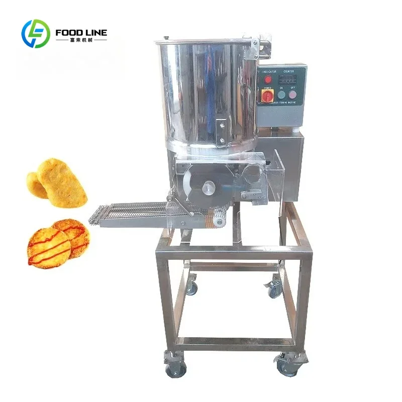 Simple operation chicken nugget making machine hamburger forming equipment custom available