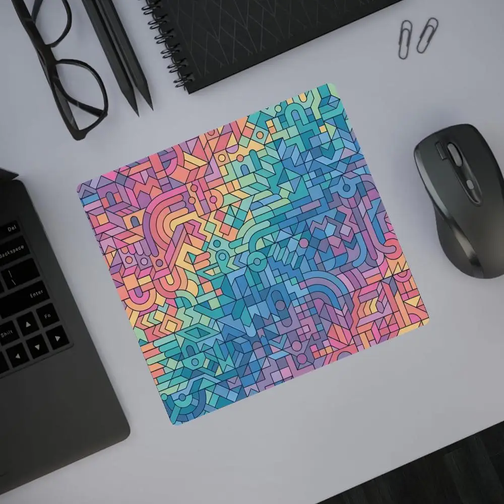

Pc Gaming Accessories Small Mouse Pad Geometry Mausepad Deskmat Keyboard Mat HYBXAXC Gamer Mats Mause Pads Desk the Table Mice