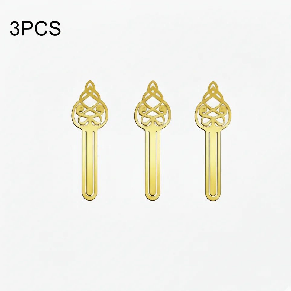 Arabic Calligraphy Bookmark Set - 3Pcs Modern Acrylic Hollow Islamic Quran Bookmarks for Back to School & Stationeries
