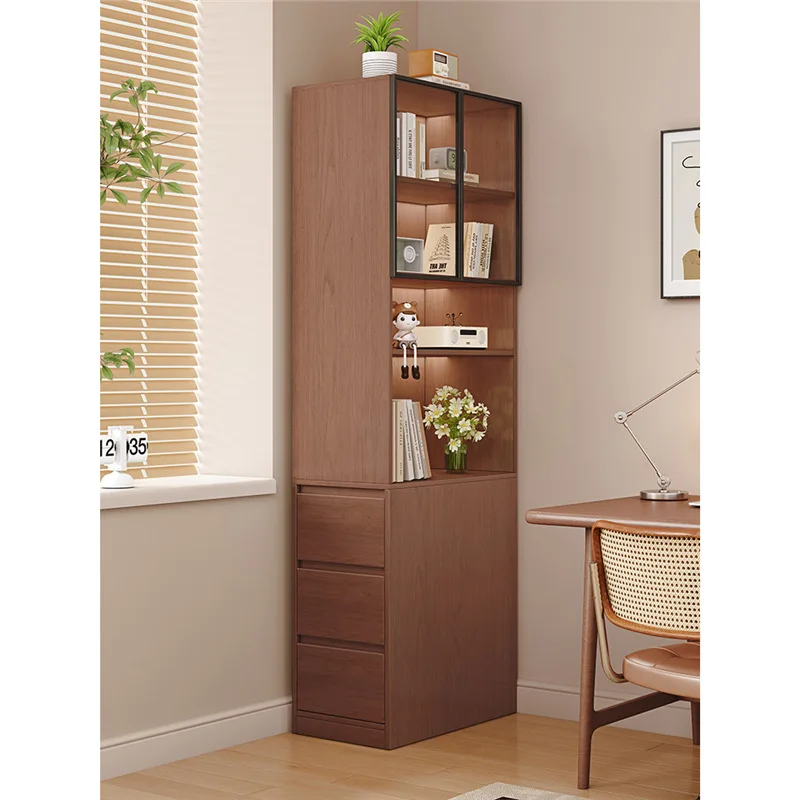 ENF Sofa Side Cabinet Crack Corner Bookcase Corner Ozone Board Narrow Cabinet Locker Side Pull-out Cabinet