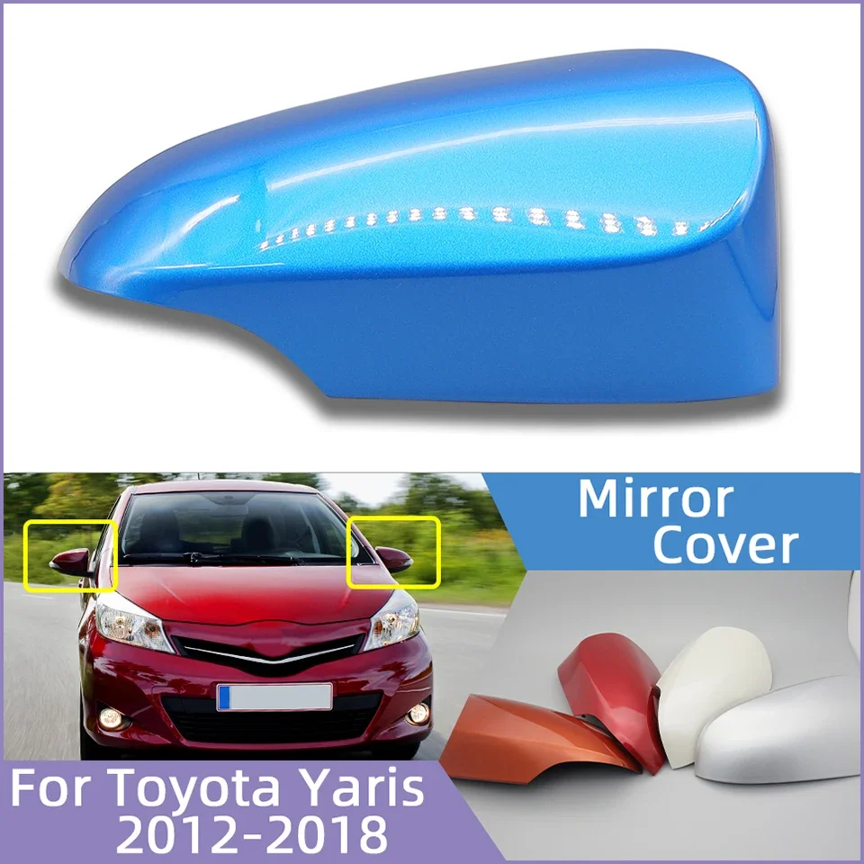 

For Toyota Yaris Hatchback 2013 2014 2015 2016 2017 2018 2019 Auto Rearview Mirror Cover Cap Door Side Mirror Housing Shell Lid