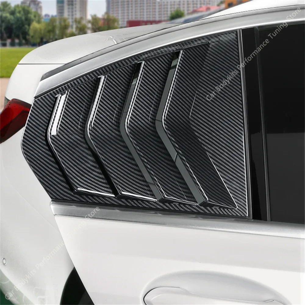 For BMW G20 G80 Car Styling Rear Window Louvers 3 Series 320i 320d 330e 330d M3 19- Rear Triangle Window Shade Spoiler Bodykits